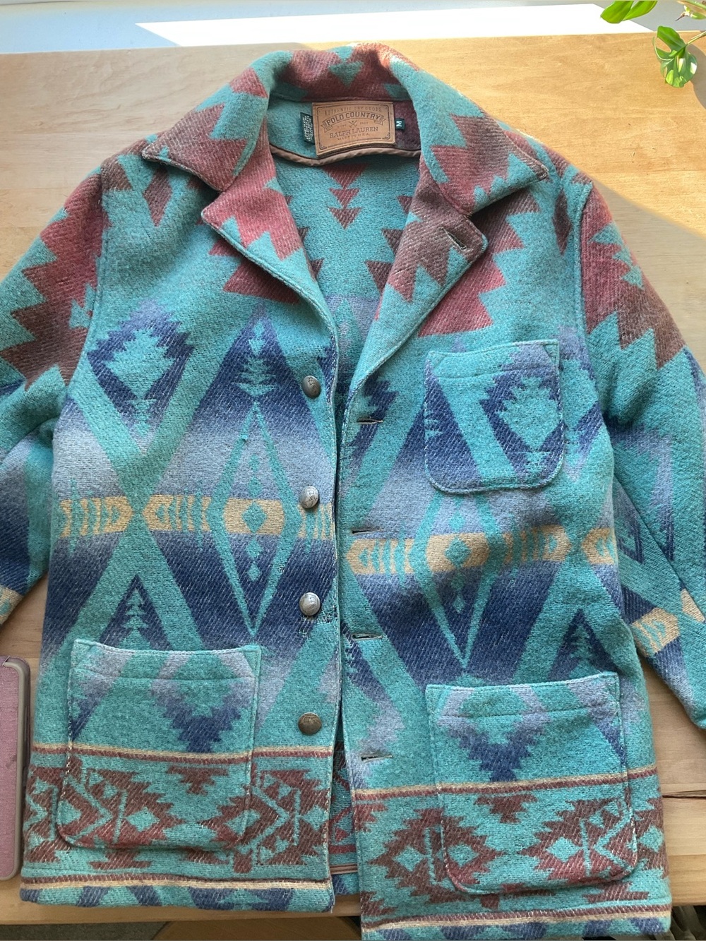 Polo county Ralph Lauren vintage Navajo wool coat